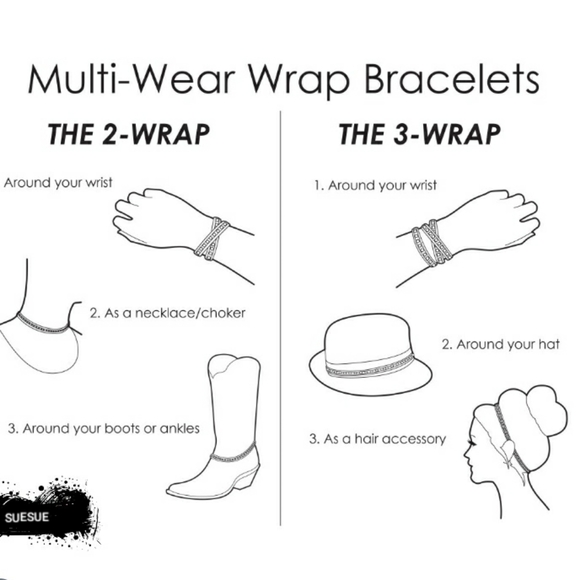 New Handmade Natural Stone 3 Wrap Bracelet - Picture 4 of 4